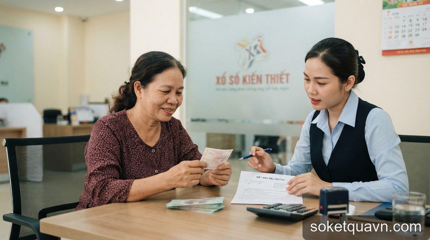Hướng dẫn chi tiết thủ tục lĩnh thưởng xổ số kiến thiết năm 2026 - 2